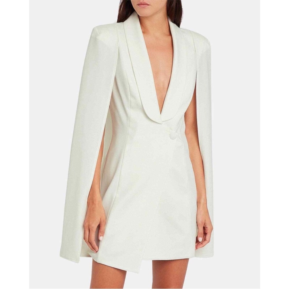 Katie May White Cape Mini Dress
